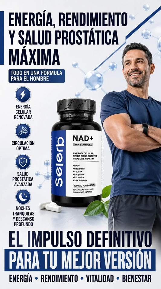 Selerb NAD+ Suplemento Vitalidad Masculina